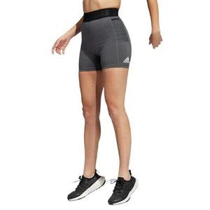 Adidas Women's Side-Pocket Intense Training Shorts Dark Grey Heather Small NEW